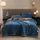 Axyaa Winter Thicken Flannel Sofa Blanket, Double-Sided Warmth for Living Room