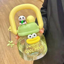 Axyaa 800ml Kawaii Water Bottle With Infuser Handle Chain Cute Tumbler.