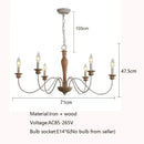 Rustic Wood Art Chandelier Light by Axyaa for Country Living Spaces