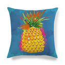Axyaa Watermelon Pineapple Banana Printed Linen Cushion Cover for Sofa Couch 45X45CM