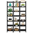 Axyaa 78.7" Tall Skinny Bookshelf, 7 Tier Narrow Display Shelves for Small Spaces