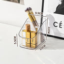 Axyaa Acrylic Makeup Organizer: Dust-proof, PET Material, Lipstick & Brush Storage Box
