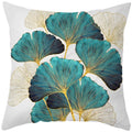 Luxurious Blue Bird Floral Pillowcase by Axyaa - 45x45cm Square Decor for Home & Office