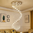Axyaa Modern Spiral Chandelier for Duplex Living Space, Nordic Loft Style Lighting Fixtures