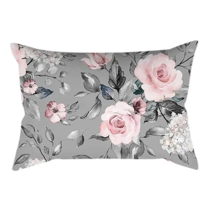 Axyaa Plant Art Polyester Cushion Cover Elegant for Living Room Sofa 30x50cm