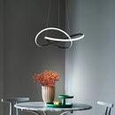 Axyaa Circle Pendant Chandelier for Dining Living Room