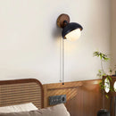 Axyaa Retro Stone Wall Lamp with Pull Switch