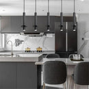 Axyaa Modern Marble Chandelier Terrazzo Cylindrical Spot Light for Restaurant and Bedroom