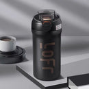 Axyaa 600ml Stainless Steel Coffee Mug With Straw & Vacuum Insulation