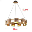 Axyaa Modern LED Pendant Chandeliers for Living Room and Dining Room。