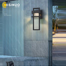 Axyaa Matte Black Outdoor Wall Sconces for Garage Garden Entryways