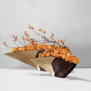 Axyaa Resin Fan Vase: Modern Home Decor Accent and Artistic Flower Arrangement Ornament