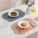 Axyaa Orange Halloween PU Leather Placemats - Set of 10