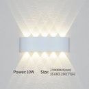 Axyaa Modern Garden Wall Light Waterproof Sconces LED Fixture IP66 AC85/265V