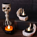 Axyaa Halloween LED Candlesticks Night Light - Battery Powered Electronic Candle for Party Décor