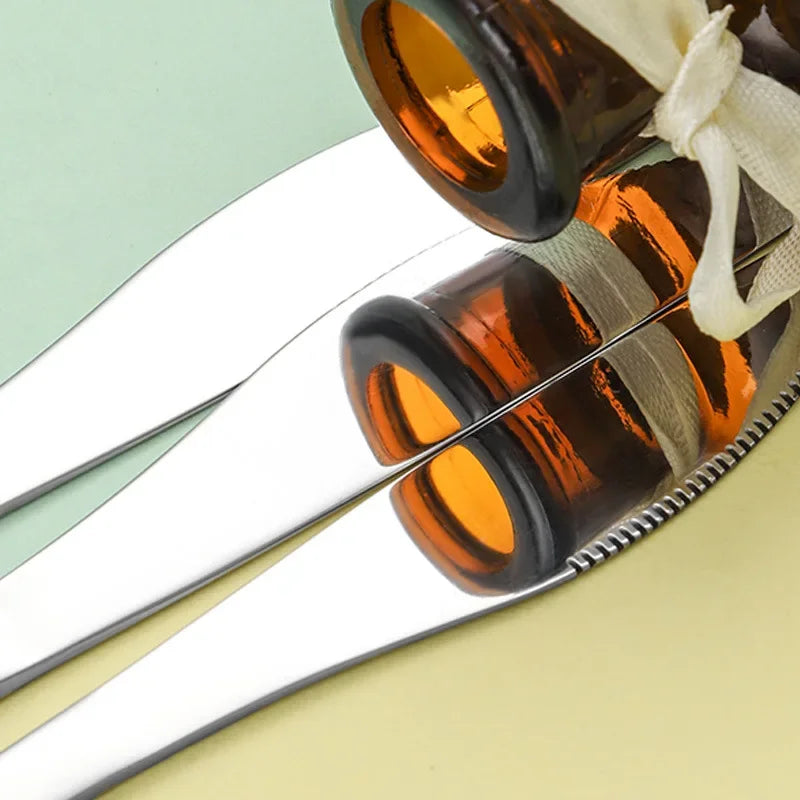 Axyaa Stainless Steel Tableware Set - Spoon, Knife, Fork - Simple and Portable for Home or Dorm
