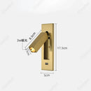 Axyaa LED Adjustable Angle Wall Lamp with USB Charging Port