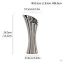 Axyaa Modern Striped Ceramic Vase: High-end Home Decoration Ornament