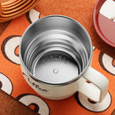 Axyaa Double-Wall Stainless Steel Coffee Mug with Lid, Spill-Proof Travel Cup