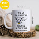 Axyaa Dad Thank You Funny Coffee Mug 11oz Ceramic Beer Cup