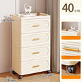 Axyaa 15.75 Inch Multi-tier Rolling Storage Cabinet for Snacks, Clothes, Books