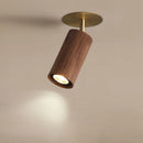 Axyaa Walnut Tube Ceiling Spotlight for Living Room, Restaurant, and Corridor