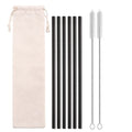 Axyaa Stainless Steel Straws Set - Eco-Friendly Reusable Portable Travel Essential