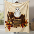 Axyaa Halloween Pumpkin Print Flannel Blanket - Cozy Office & Home Gift