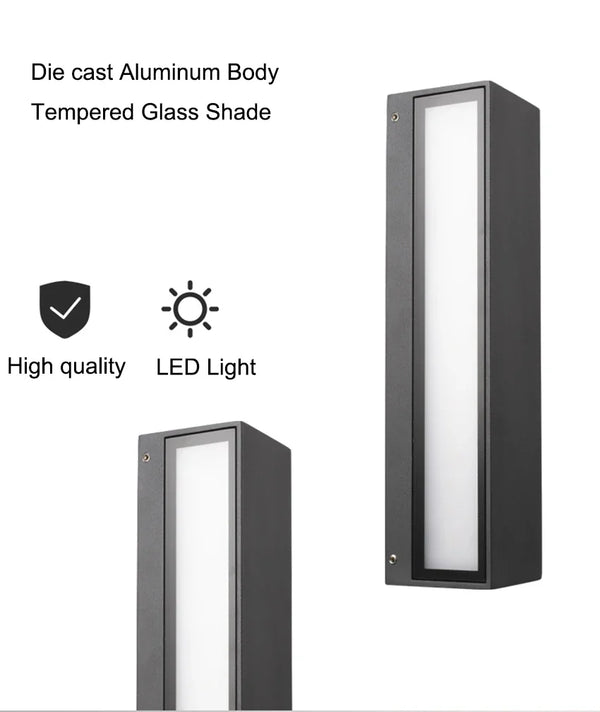 Axyaa Waterproof Outdoor Wall Lamp - Modern Garden Porch Terrace Lighting