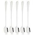 Axyaa Stainless Steel Long Handle Spoon Set - 5 Pcs Flatware Set