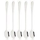 Axyaa Stainless Steel Long Handle Spoon Set - 5 Pcs Flatware Set