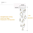 Axyaa Solid Wood Circular Ring LED Pendant Light for Luxe Spaces