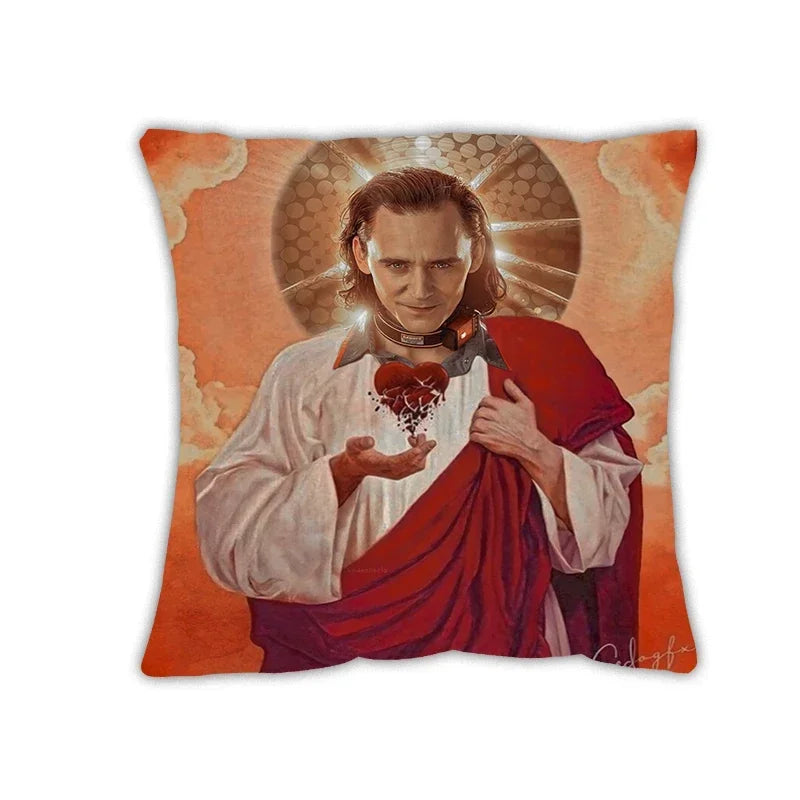 Axyaa Jesus Hip Hop Cushion Cover - Rapper Pillow Case for Home Decor