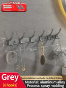 Axyaa Space Aluminum Wall Clothes Hook, Non-Perforated Bathroom & Bedroom Storage