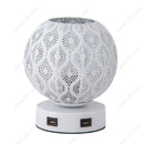 Axyaa Hollowed-out Lantern Night Light with Dual USB Charger