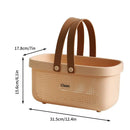 Axyaa Bath Basket: Stackable Large Capacity Toiletry Organizer, Durable Plastic Storage