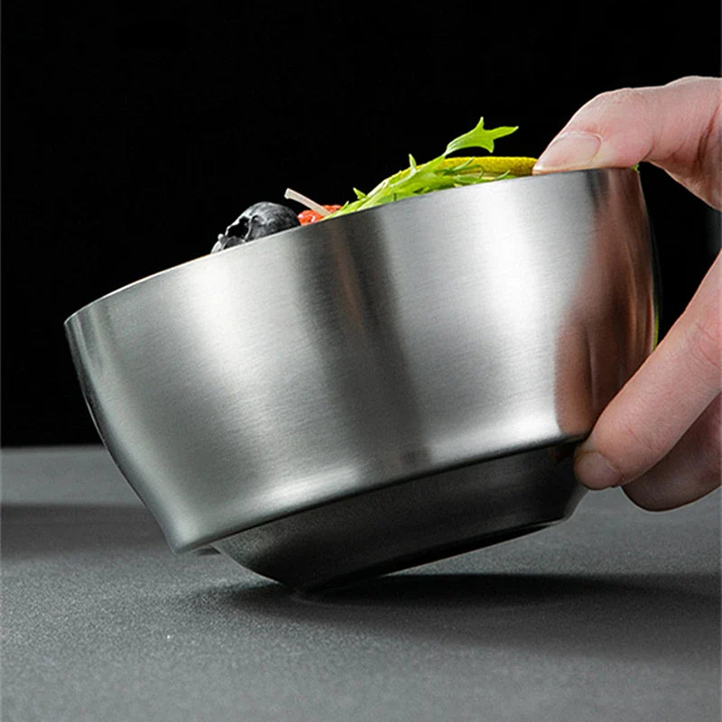 Axyaa Silver Fruit Ramen Salad Bowl Set
