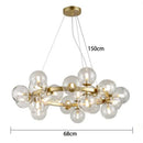 Axyaa LED Pendant Light Chandeliers for Modern Living and Dining Room Lighting