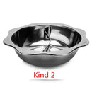 Axya Stainless Steel Hot Pot Soup Cookware for Induction Plate and Chafing Dish