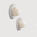 Axyaa Chrome Marble Wall Lamp French Lustre, Elegant Bedroom Dining Room Light