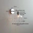 Axyaa Ceramic LED Wall Sconce Modern Style Pull Chain Switch