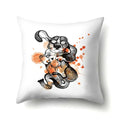 Axyaa Cartoon Animals Plush Cushion Cover 45x45cm Cute Cats and Dogs Pillowcase