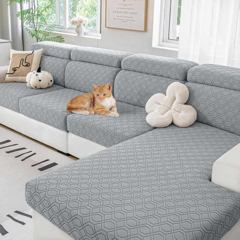 Axyaa Stretch Sofa Seat Cushion Covers - Washable & Universal Fit