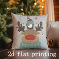 Axyaa Christmas Cushion Covers in Festive Designs for Sofa, Bedroom, Car