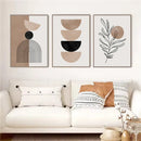 Axyaa Geometric Abstract Canvas Print Wall Art for Modern Home Decor