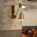 Axyaa Industrial Pulley Wall Lamp - Retro Style Adjustable Iron Sconce for Bar, Bedroom