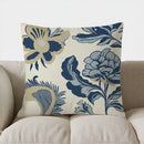 Axyaa Blue Hydrangea & Home Sweet Home Pillow Cover for Sofa, Bedroom, Car