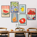 Axyaa Modern Abstract Fruit Canvas Prints for Living Room Home Decor