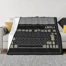 Axyaa Ultra-Soft Fleece Amiga Throw Blanket - C64 Logo - Bedroom, Car, Sofa, Quilt