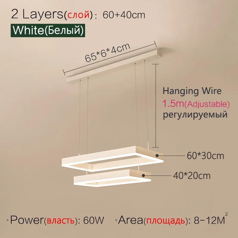 Modern LED Ceiling Chandelier by Axyaa for Living Room Bedroom Dining Room